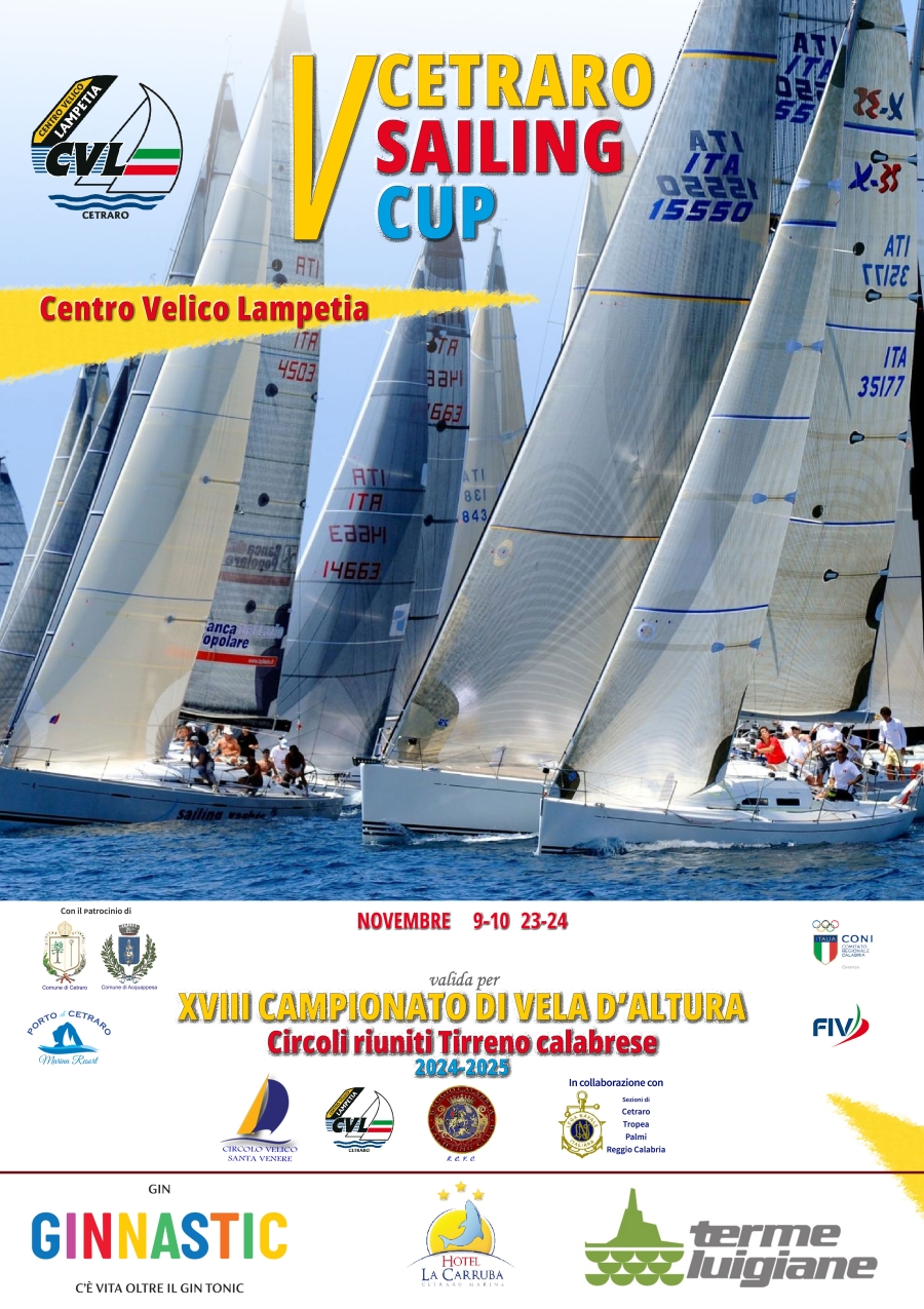 Cetraro: vela d’inverno con la Sailing Cup. Al via la manifestazione organizzata dal Centro Velico Lampetia di Cetraro, regata che segna l’avvio della XVIII edizione del Campionato di vela d’altura del Tirreno calabrese.