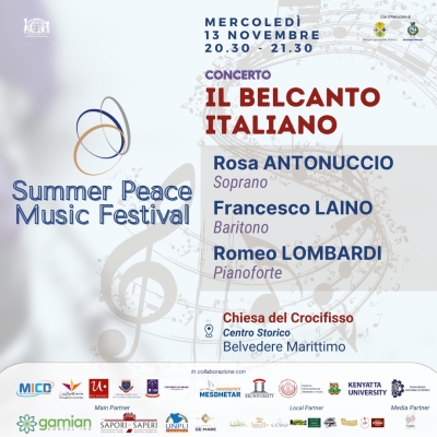 BELVEDERE MARITTIMO (CS): ULTIMO ATTO PER IL FESTIVAL SUMMER PEACE UNIVERSITY: SI CONCLUDE UN’EDIZIONE ALL’INSEGNA DELLA PACE ATTRAVERSO LA MUSICA